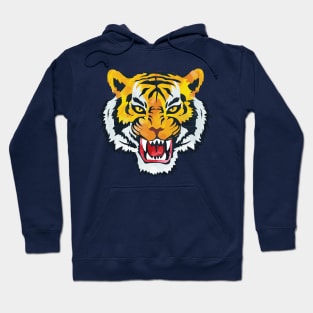 angry face tiger Hoodie